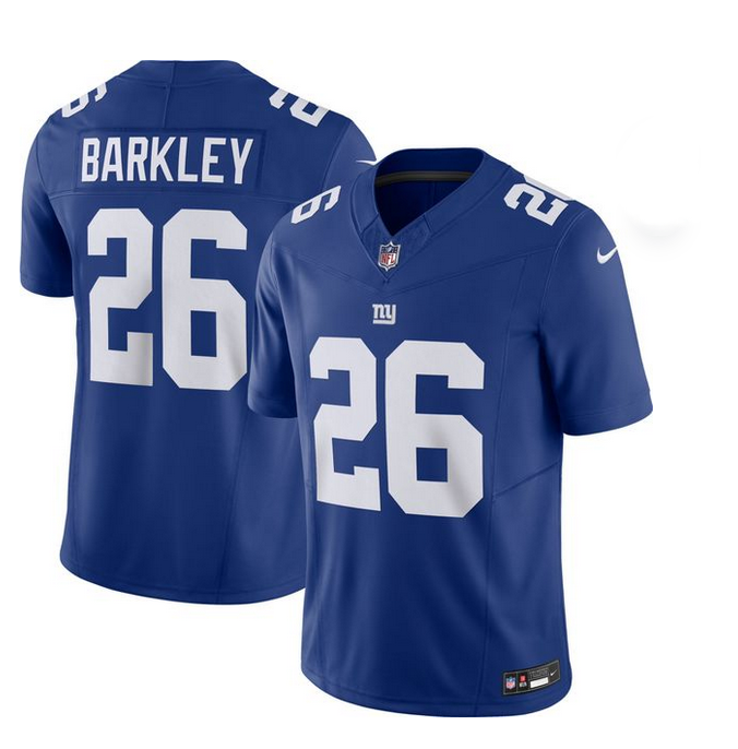 Men's New York Giants ACTIVE PLAYER Custom Blue 2023 F.U.S.E. Vapor Untouchable Limited Stitched Football Jersey